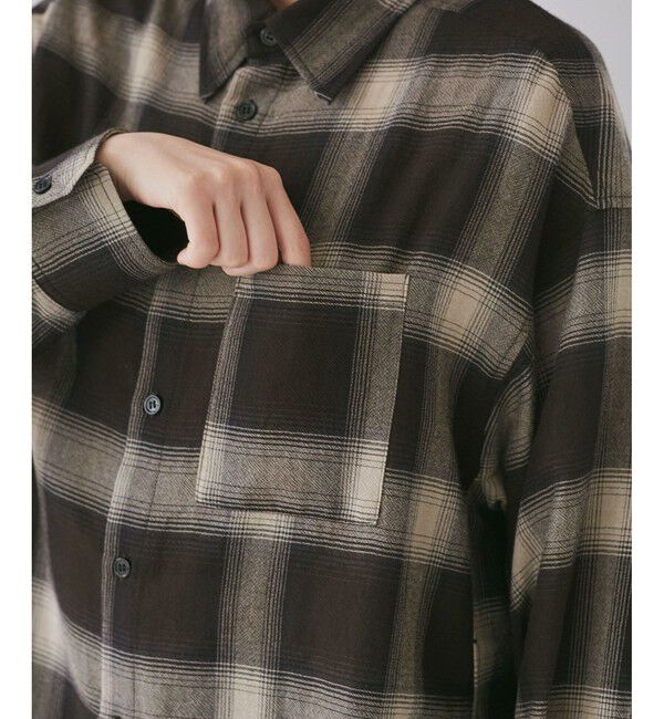 VIS「オンブレチェックオーバーシャツ」|シャツ・ブラウス|