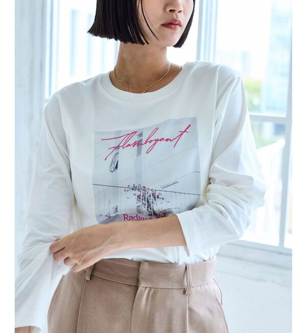 VIS「フォト＆ロゴアソートロングスリーブTシャツ」|Tシャツ・カットソー|