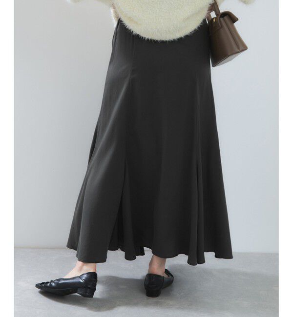 VIS「フィブリルサテン＆レースアソートマーメイドスカート」|スカート|