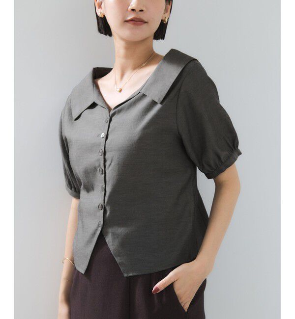 VIS「ビックカラーシャツブラウス」|シャツ・ブラウス|