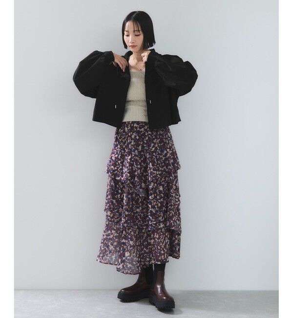 VIS「フード付きクロップドシアーシャツ」|シャツ・ブラウス|