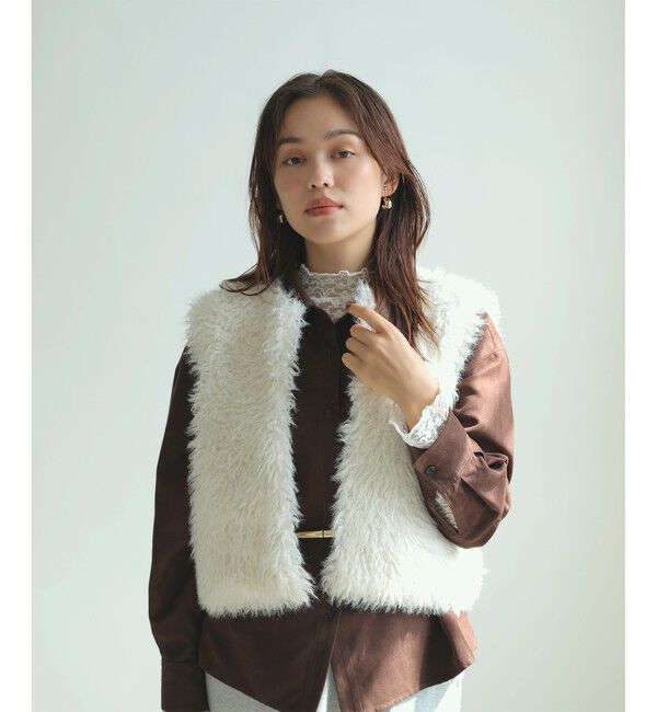 VIS「アソートファーショートベスト」|ベスト・ジレ|