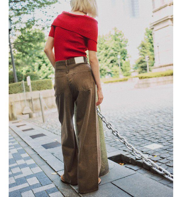 VIS「【POLO BCS】VIS別注クロスベルトストレートワイドデニム」|デニム|