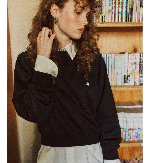 VIS「【POLO BCS】VIS別注ワンショルダースウェットトップス」|スウェット・ジャージ|ブラック(01)