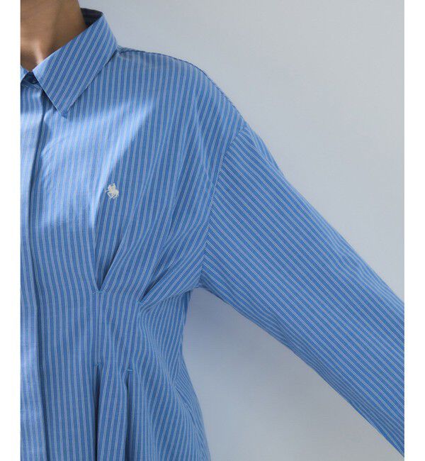 VIS「【POLOBCS】VIS別注ウエストタックフレアシャツ」|シャツ・ブラウス|