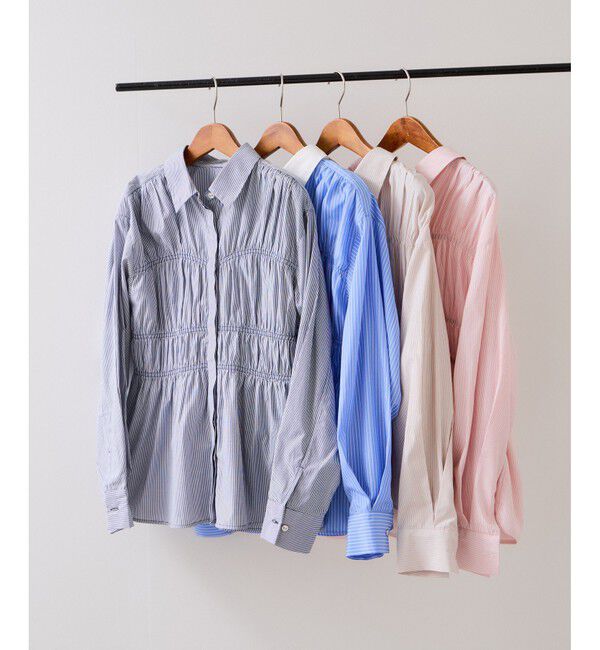 VIS「シャーリングデザインシャツ」|シャツ・ブラウス|