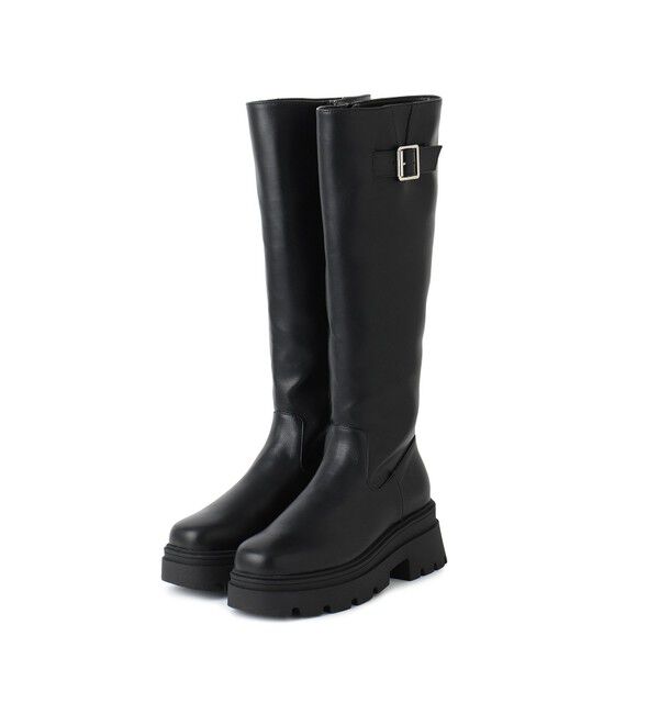 VIS「サイドバックルタンクソールロングブーツ」|ロングブーツ|