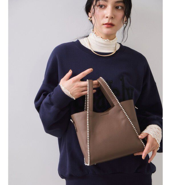 VIS「ボールチェーン2WAYトートバッグ」|トートバッグ|ブラウン系(24)