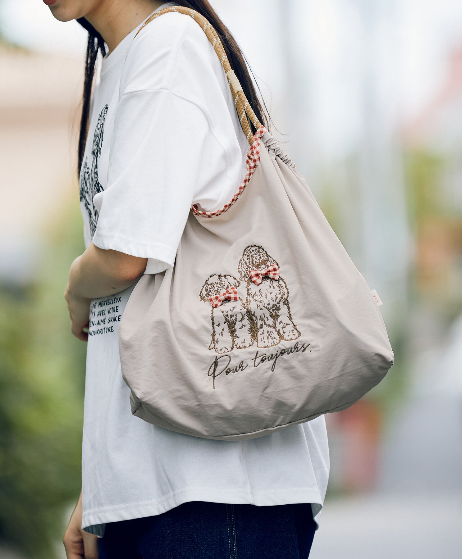 ROPE PICNIC PASSAGE「【comif(コミフ)&times;ROPE' PICNIC】刺繍トートバッグ」|トートバッグ|
