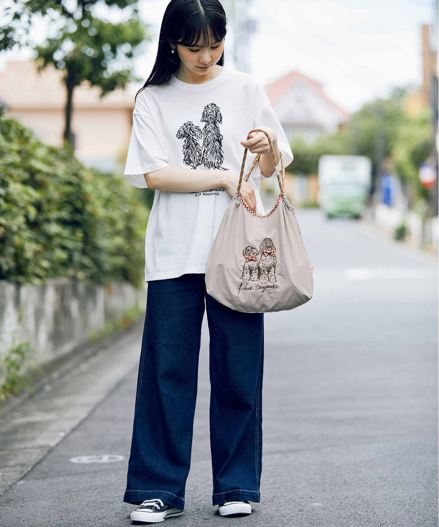 ROPE PICNIC PASSAGE「【comif(コミフ)&times;ROPE' PICNIC】刺繍トートバッグ」|トートバッグ|