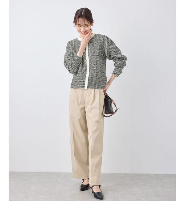 Rope&rsquo;Picnic「ゴールドボタンサマーツイードカーディジャケット」|カーディガン|