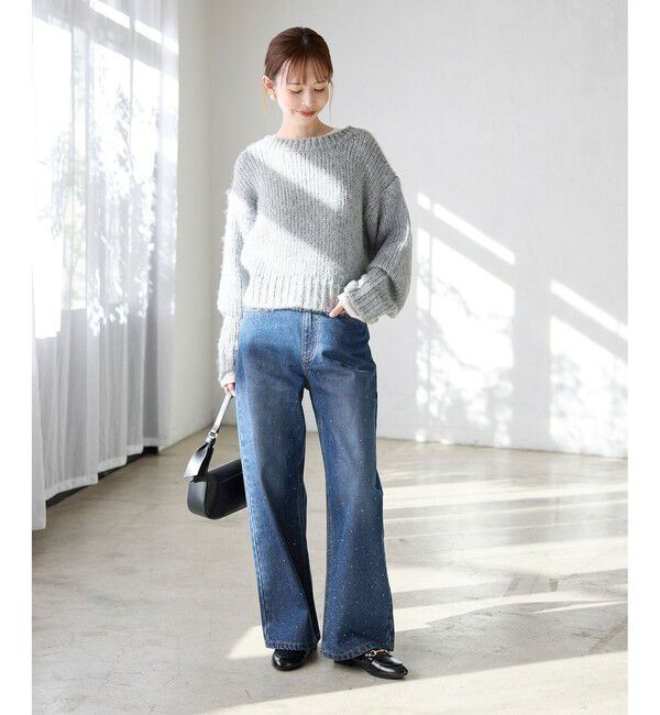 Rope&rsquo;Picnic「キラキラビジューデニム」|デニム|