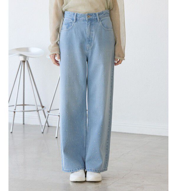 Rope&rsquo;Picnic「キラキラビジューデニム」|デニム|