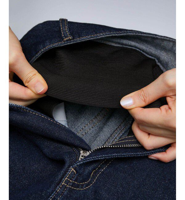 Rope&rsquo;Picnic「【ウエスト革命デニム】ウエストシェイプデニムワイドパンツ」|デニム|