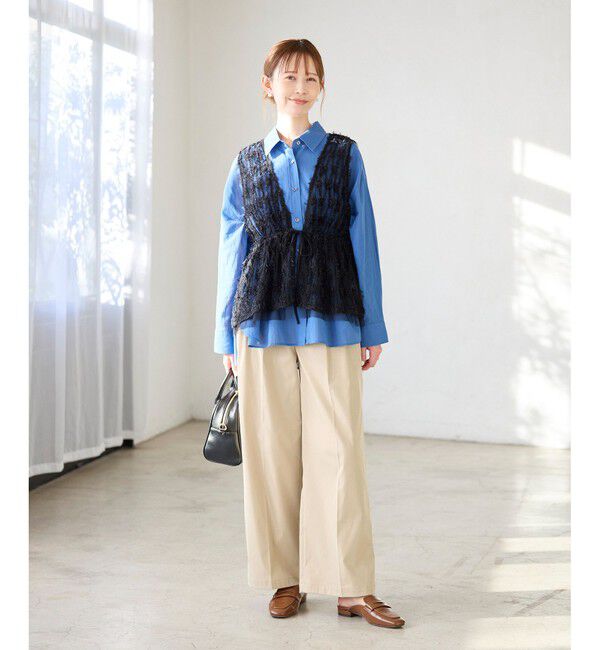 Rope&rsquo;Picnic「【3サイズ展開】チノライクタックパンツ」|チノ|