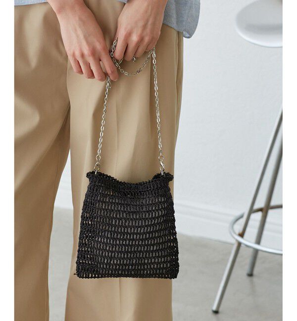ROPE PICNIC PASSAGE「メタリックヤーンミニチェーンショルダーバッグ」|ショルダー・メッセンジャー|