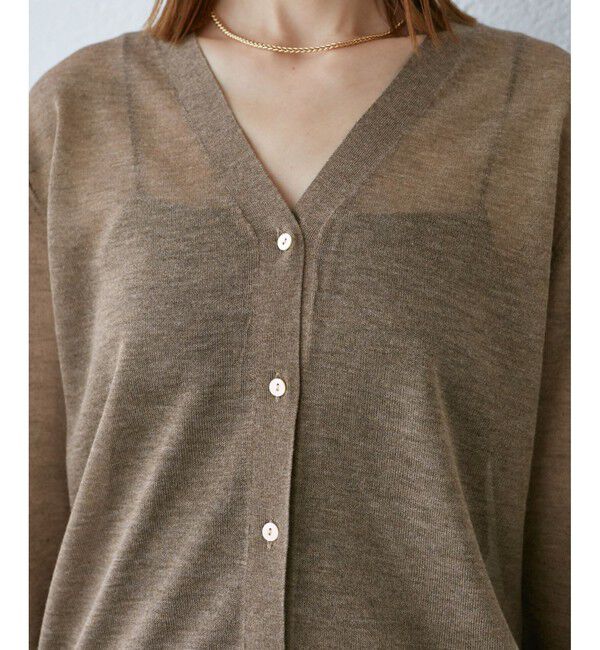 Rope&rsquo;Picnic「LEVITAシアーニットカーディガン」|カーディガン|