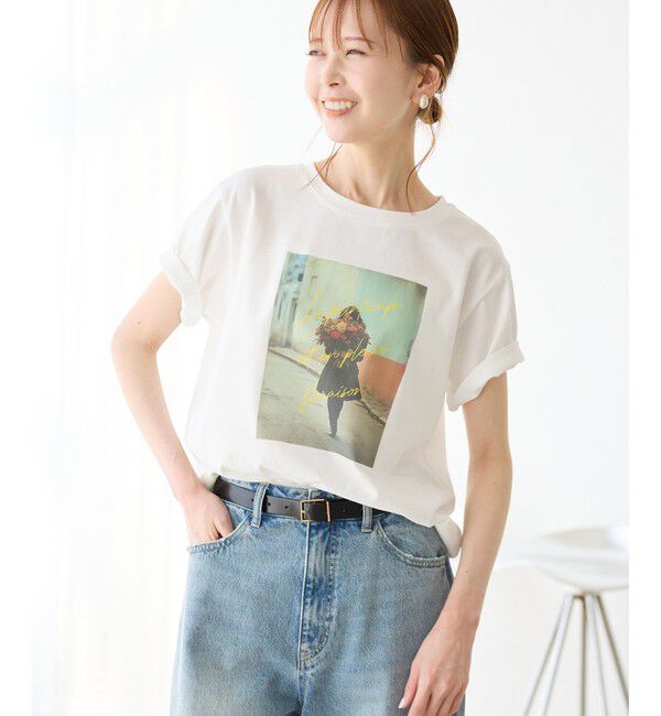 Rope&rsquo;Picnic「【UVカット・洗濯機OK・接触冷感】RENUアソートフォトTシャツ/リンクコーデ・新色追加」|Tシャツ・カットソー|