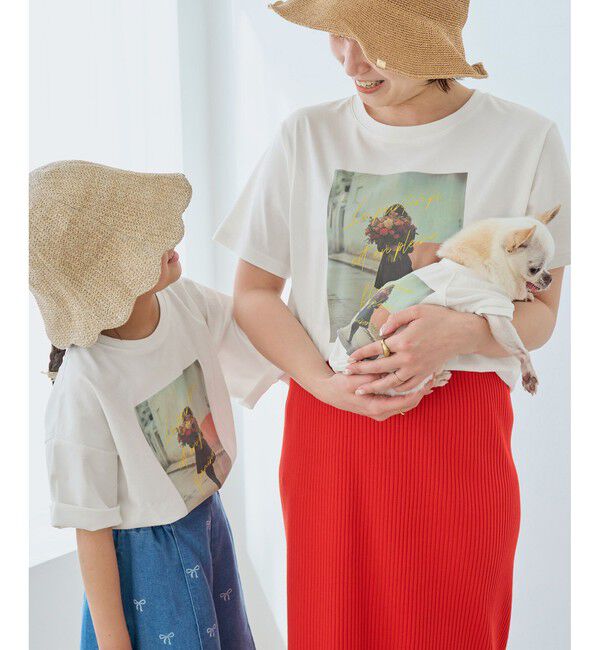 Rope&rsquo;Picnic「【UVカット・洗濯機OK・接触冷感】RENUアソートフォトTシャツ/リンクコーデ・新色追加」|Tシャツ・カットソー|