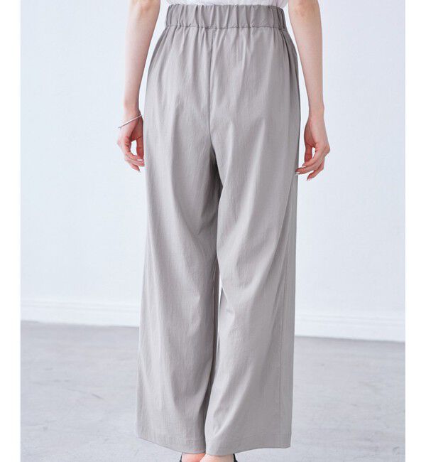 Rope&rsquo;Picnic「【UVカット】レーヨンナイロンイージーワイドパンツ」|チノ|