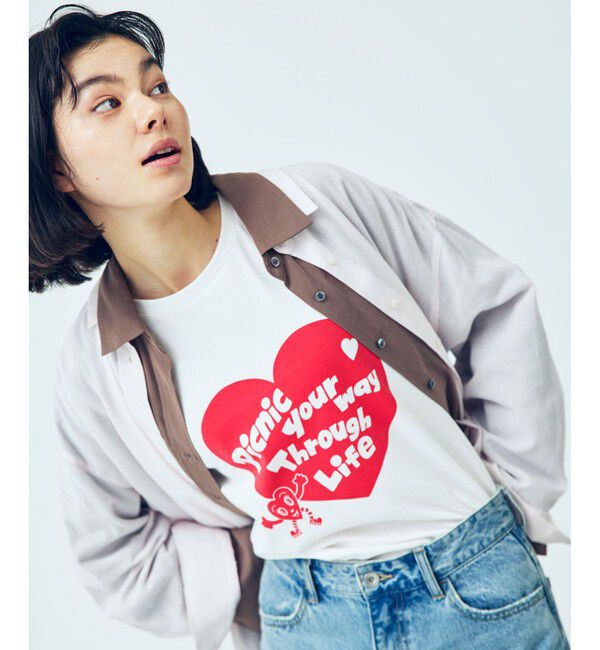 Rope&rsquo;Picnic「【Chocomoo&times;ROPE' PICNIC】【接触冷感】アソートTシャツ」|Tシャツ・カットソー|ホワイト系(12)