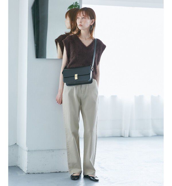 Rope&rsquo;Picnic「ショートフェザーニットベスト」|ベスト・ジレ|