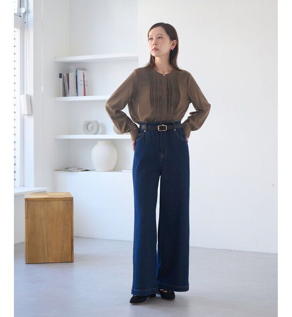 Rope&rsquo;Picnic「フロントピンタックブラウス/一部WEB限定カラー」|シャツ・ブラウス|