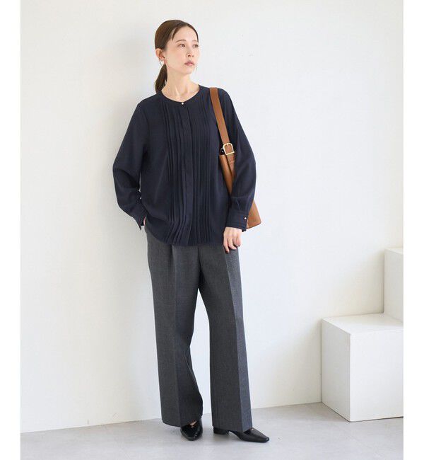 Rope&rsquo;Picnic「フロントピンタックブラウス/一部WEB限定カラー」|シャツ・ブラウス|