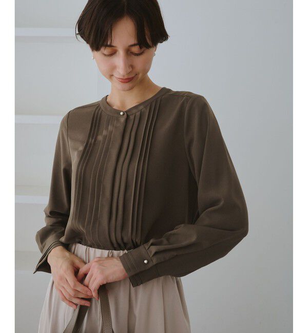 Rope&rsquo;Picnic「フロントピンタックブラウス/一部WEB限定カラー」|シャツ・ブラウス|