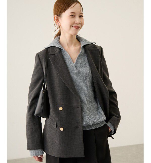 Rope&rsquo;Picnic「スキッパーポロニットプルオーバー/イージーケア」|ニット・セーター|