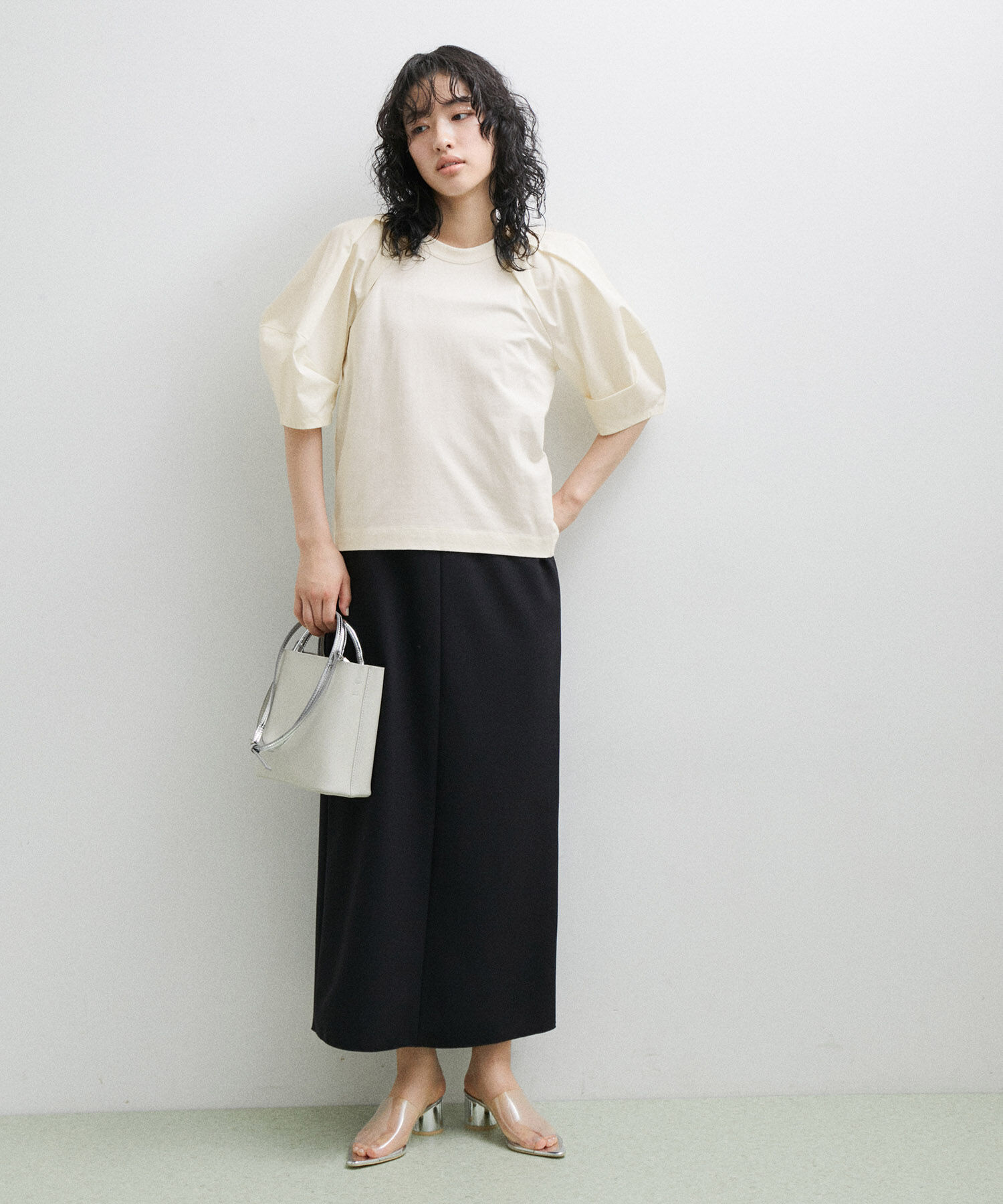 ADAM ET ROPE'「パフTシャツ」|Tシャツ・カットソー|