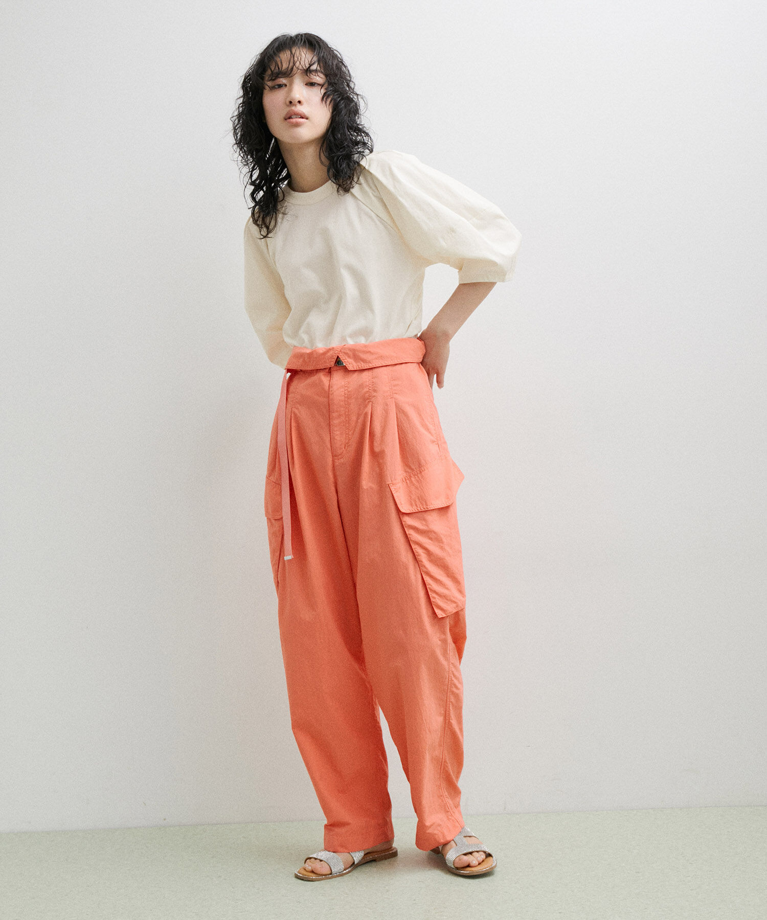 ADAM ET ROPE'「パフTシャツ」|Tシャツ・カットソー|