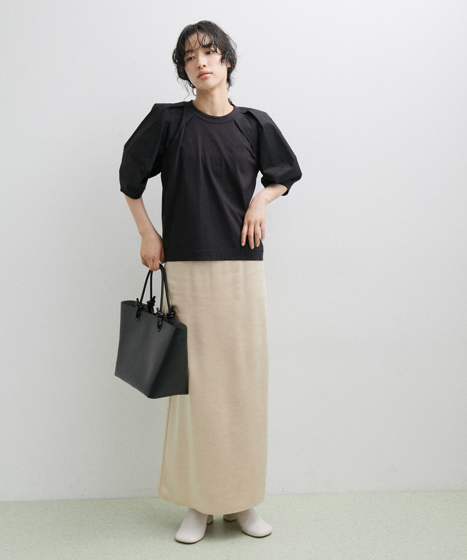 ADAM ET ROPE'「パフTシャツ」|Tシャツ・カットソー|