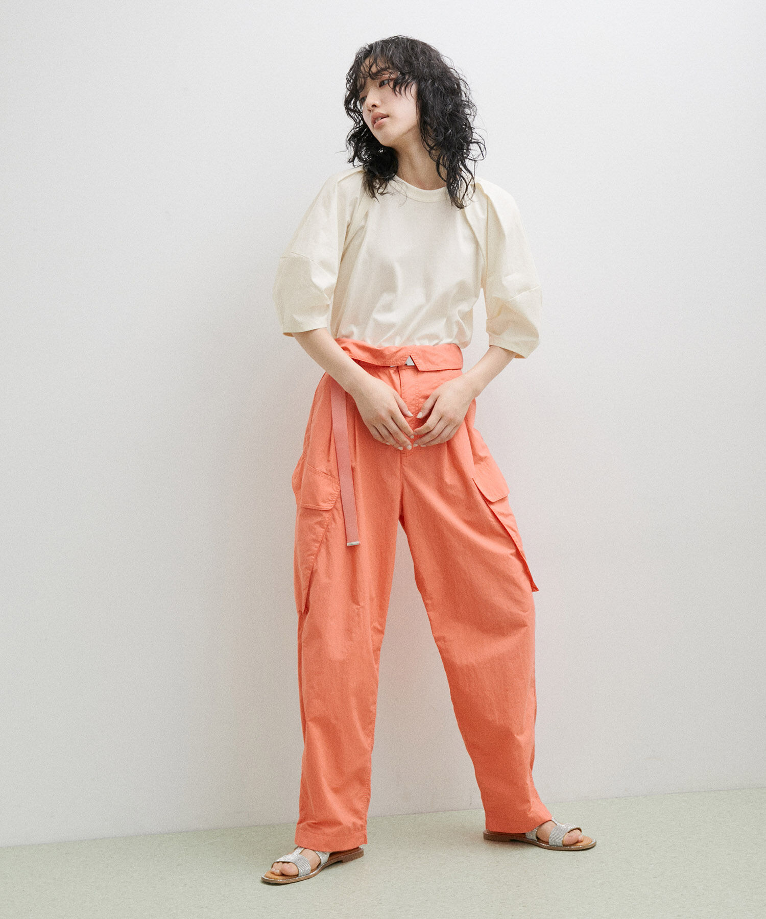 ADAM ET ROPE'「パフTシャツ」|Tシャツ・カットソー|