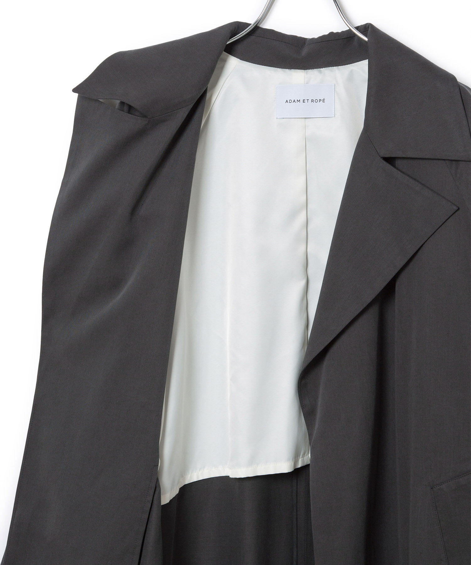 ADAM ET ROPE'「ミニマルオーバートレンチコート」|トレンチコート|