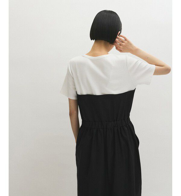 ADAM ET ROPE'「【サステナブル】撥水コンビワンピース」|ワンピース|