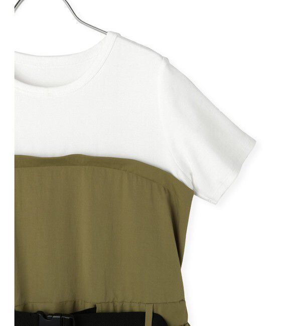 ADAM ET ROPE'「【サステナブル】撥水コンビワンピース」|ワンピース|