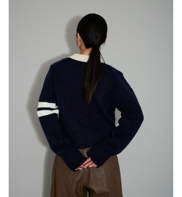 ADAM ET ROPE'「【WEB限定】ポロニットカーディガン」|カーディガン|