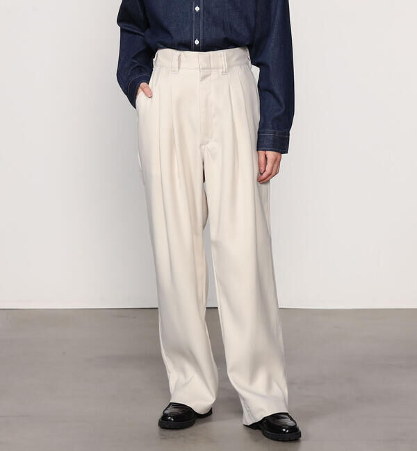  「THE SHINZONE |〈別注〉TOMBOY PANTS WOMEN」|チノ|WHITE