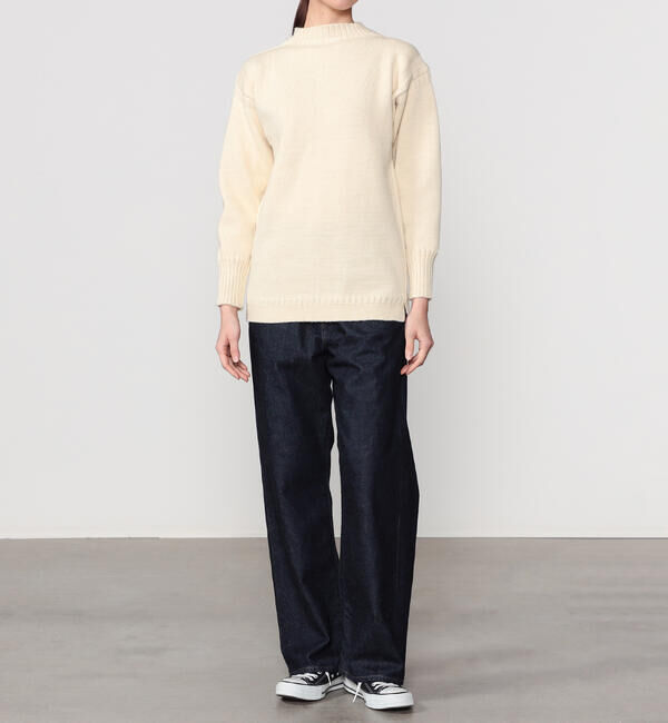  「Le Tricoteur | トラディショナル ウールガンジーセーター UNISEX」|ニット・セーター|