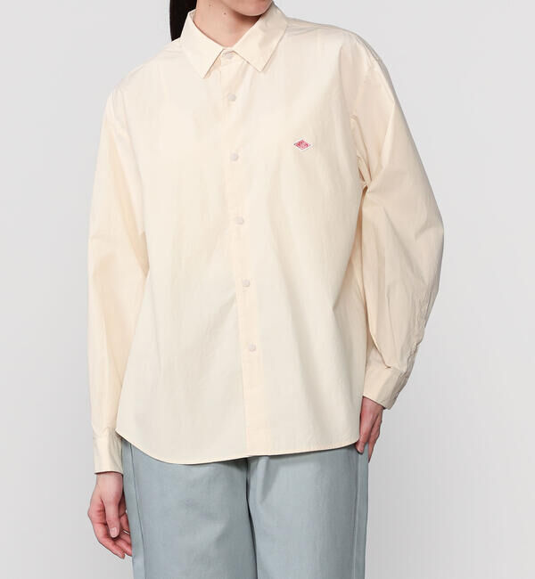 DANTON「DANTON | タイプライター レギュラーカラー長袖シャツ WOMEN」|シャツ・ブラウス|