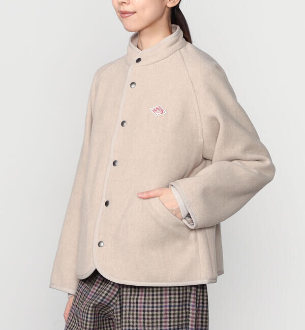 DANTON「DANTON | ウールライトパイル スタンドカラージャケット WOMEN」|テーラードジャケット|