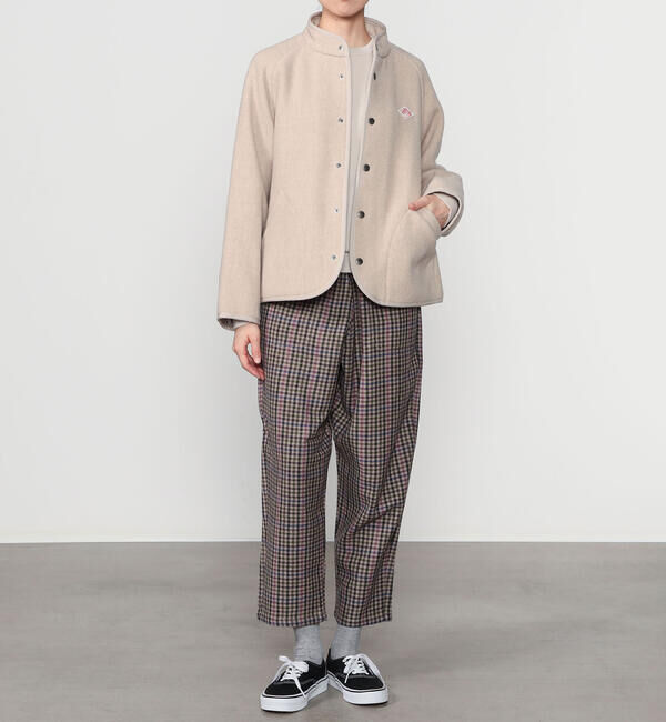 DANTON「DANTON | ウールライトパイル スタンドカラージャケット WOMEN」|テーラードジャケット|