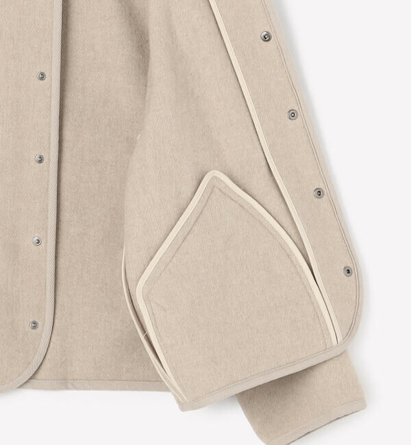 DANTON「DANTON | ウールライトパイル スタンドカラージャケット WOMEN」|テーラードジャケット|