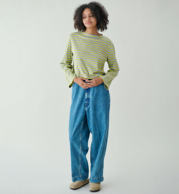 ORCIVAL「ORCIVAL | コットンジャージー ボートネック長袖Tシャツ WOMEN」|Tシャツ・カットソー|