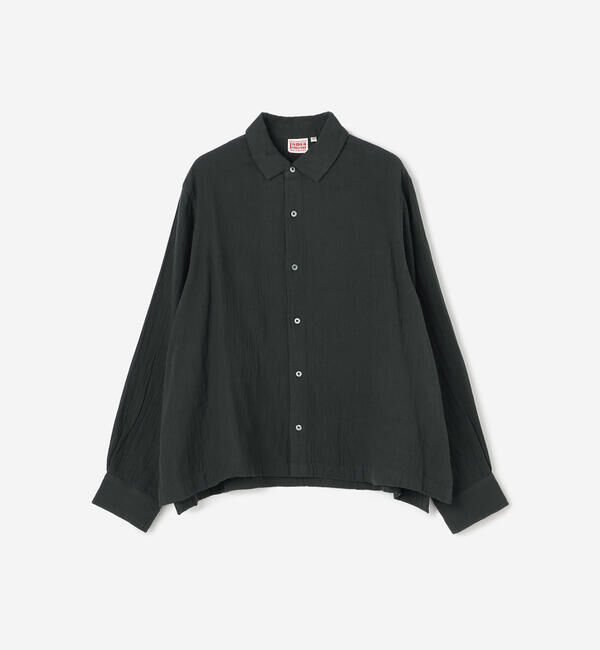  「INDIA INDUSTRY | ダブルガーゼ レギュラーカラーシャツ WOMEN」|シャツ・ブラウス|