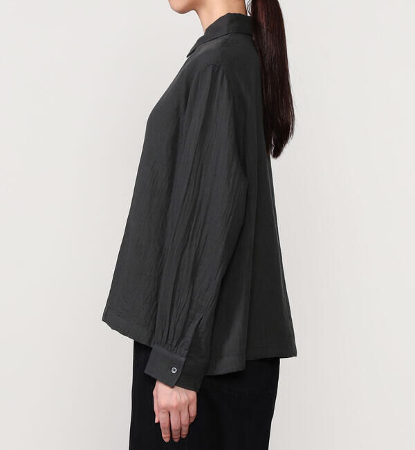  「INDIA INDUSTRY | ダブルガーゼ レギュラーカラーシャツ WOMEN」|シャツ・ブラウス|