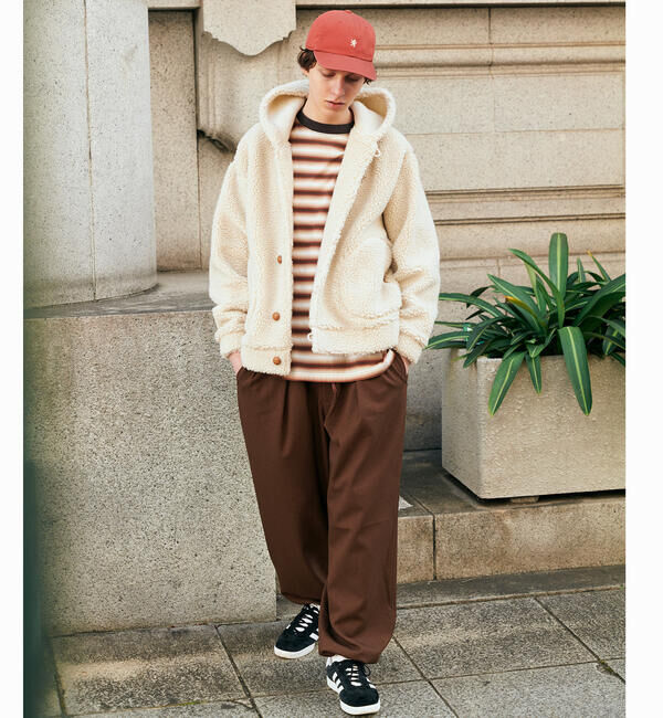 GYMPHLEX「Gymphlex | ボア フードジャケット MEN」|テーラードジャケット|