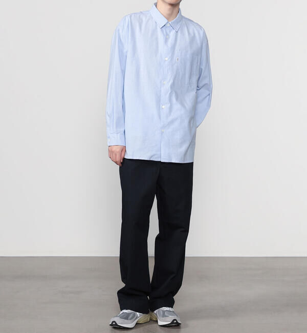  「Gymphlex | オックスフォード レギュラーカラー長袖シャツ MEN」|シャツ・ブラウス|