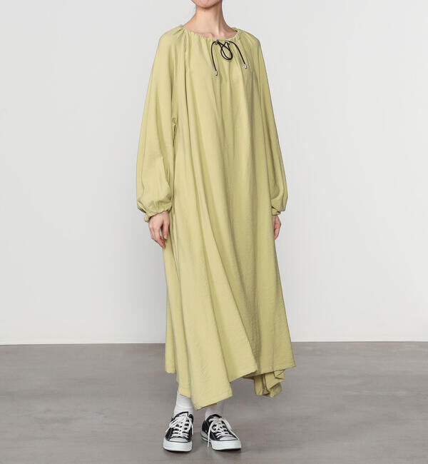 GYMPHLEX「Gymphlex | ネックギャザー 長袖ワンピース WOMEN」|ワンピース|